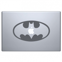 наклейка на macbook бэтман