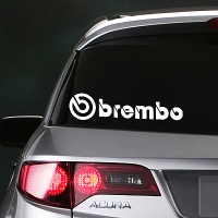 виниловая наклейка на авто Brembo