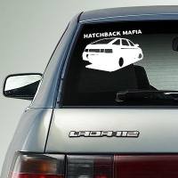 наклейки jdm на авто Hatchback Mafia