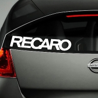 виниловая наклейка на авто Recaro
