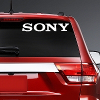 виниловая наклейка на авто Sony