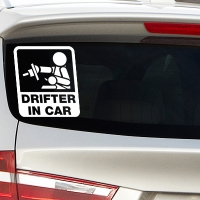 Drifter in car