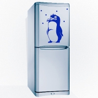 наклейка на холодильник Пингвин